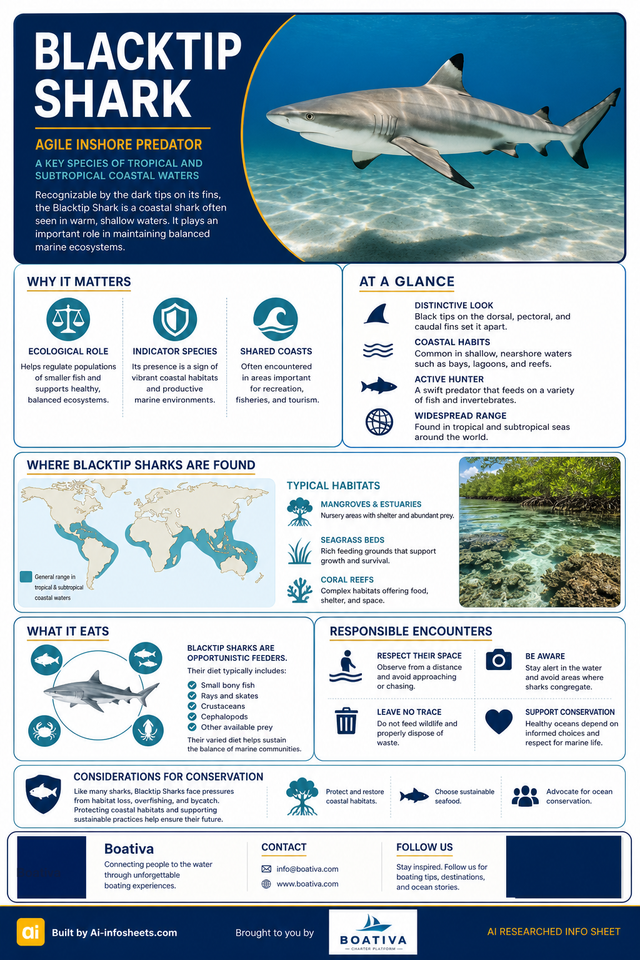 Blacktip Shark: Agile Predator of Coastal Waters and Ecosystem Indicator