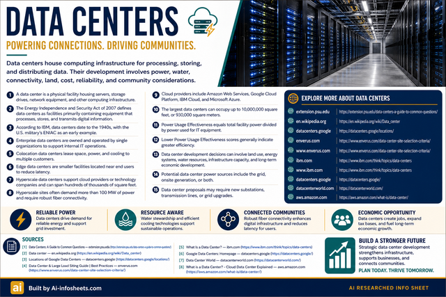 Data Centers Explained: Types, Operations, and Community Impact