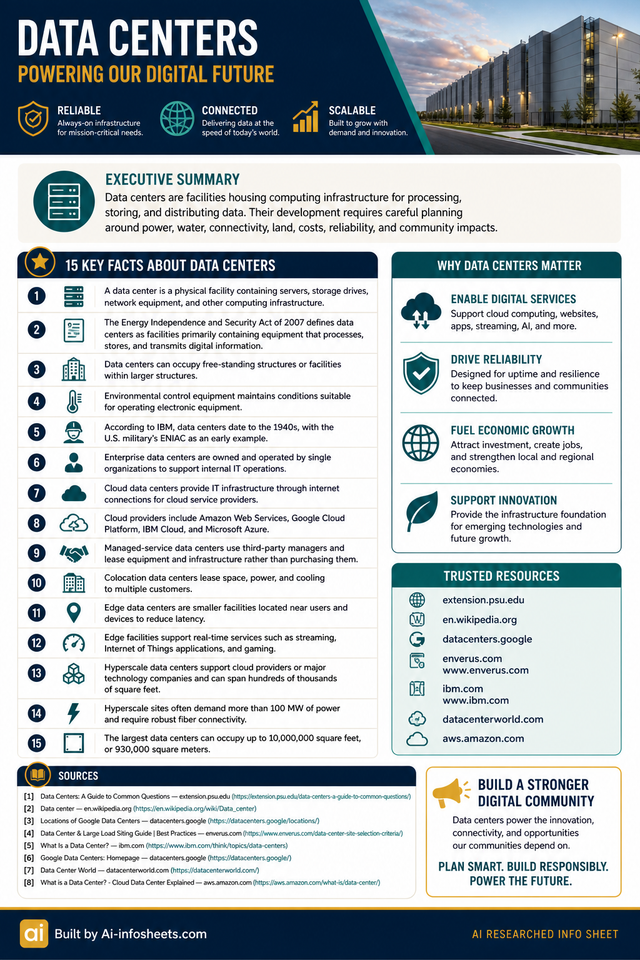 InfoSheet about Data Centers