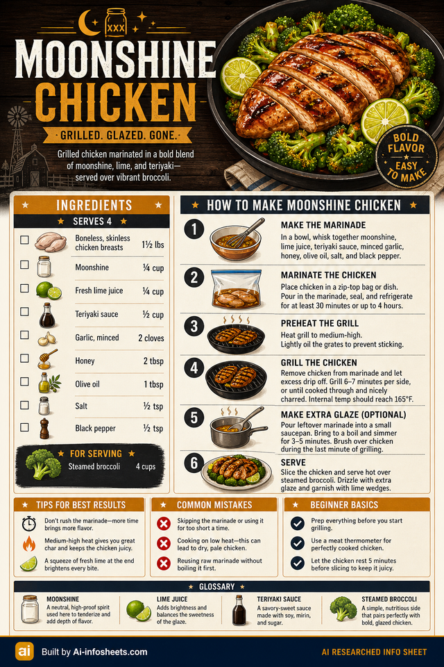 Moonshine Chicken Recipe: Grilled, Glazed, and Irresistibly Flavorful