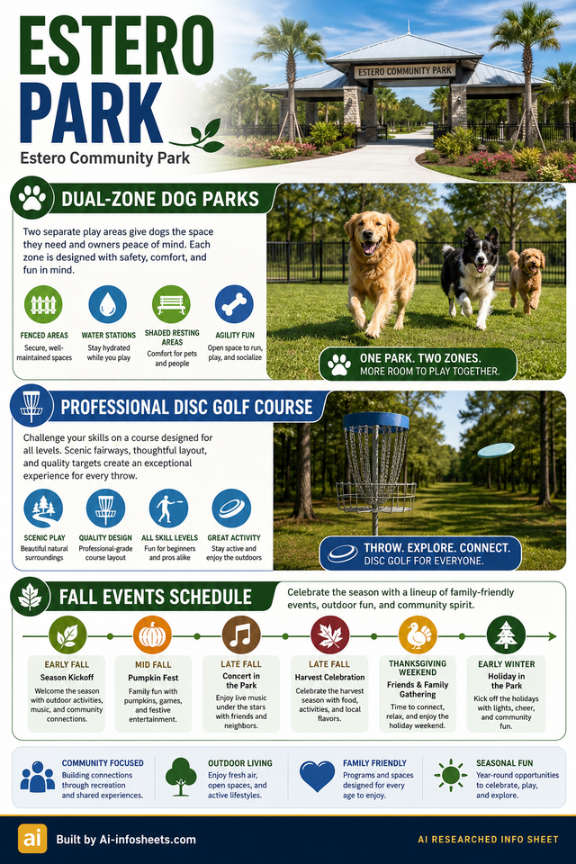 InfoSheet about Estero Community Park