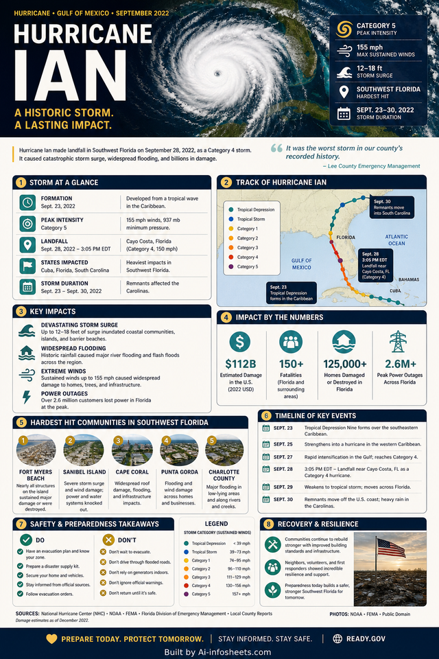 Hurricane Ian: Analysis of Impacts and Recovery Efforts in Florida