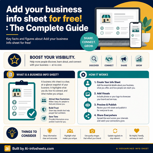 Boost Your Business Visibility: The Complete Guide to Free Info Sheets