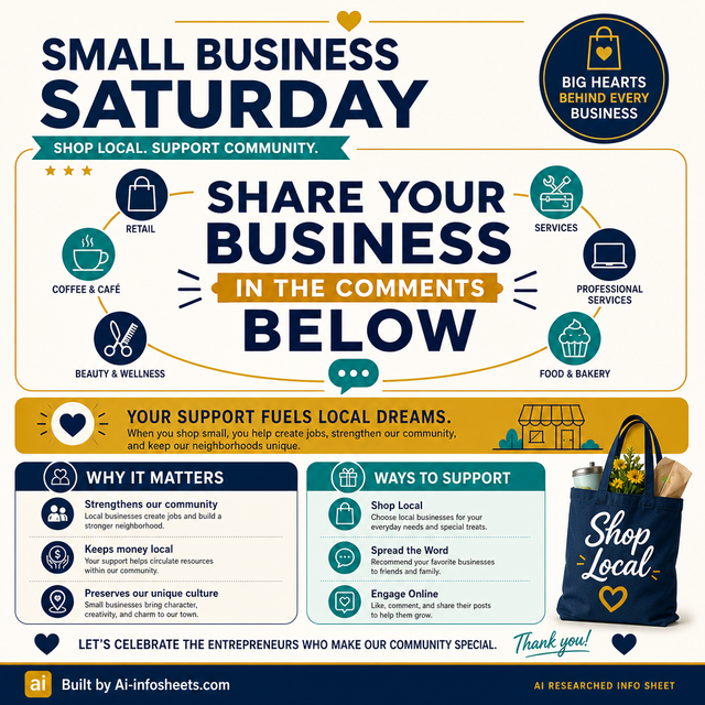 Small Business Saturday: Support Local, Strengthen Community