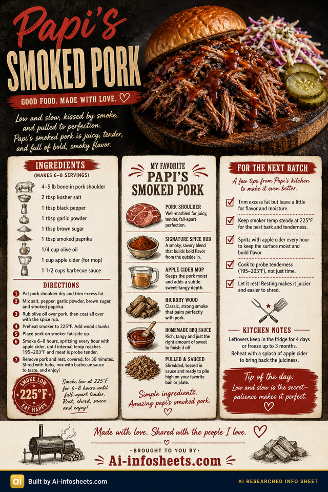 Papi's Smoked Pork: The Ultimate Low and Slow Recipe Guide