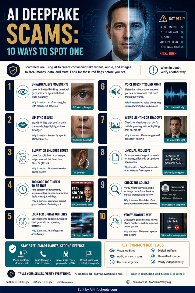 Spotting AI Deepfake Scams: A Guide to 10 Key Identifiers